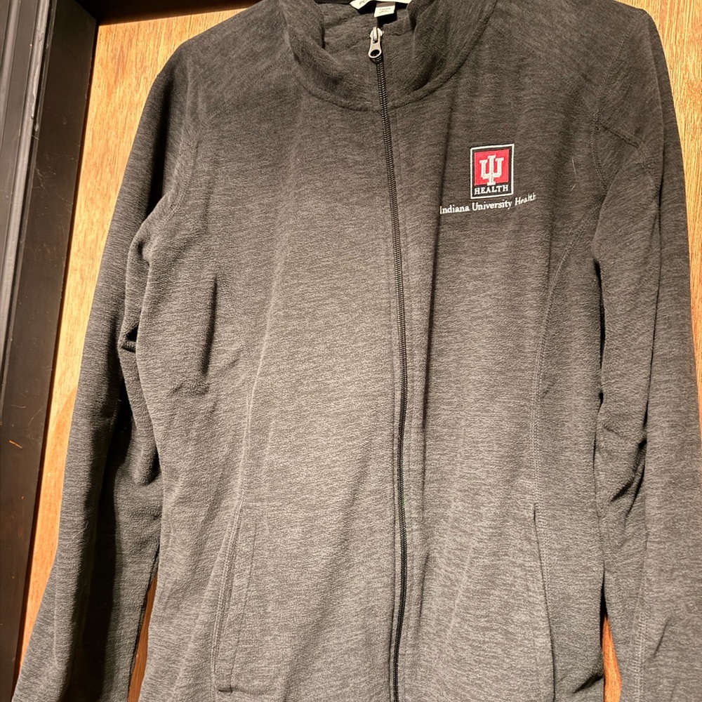 Port Authority Gray Ladies Full-Zip Jacket